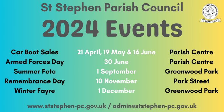 Parish Events 2024 - Banner